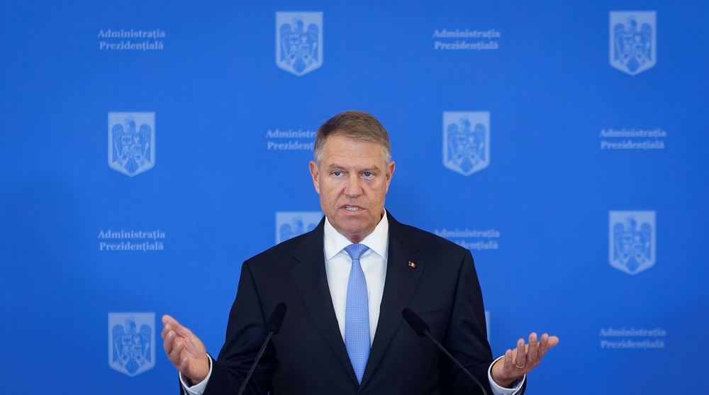 Bucharest,,Romania.,3rd,Apr,,2024:,Romanian,President,,Klaus,Iohannis,,Speaks